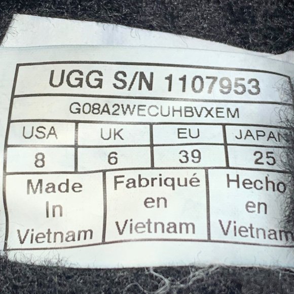 UGG 1107953 Oh Yeah‎ Black Sheepskin Slingback Slide Sandals - Picture 5 of 12